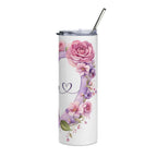 Mothers Day  Butterfly & Rose 20oz Stainless Tumbler