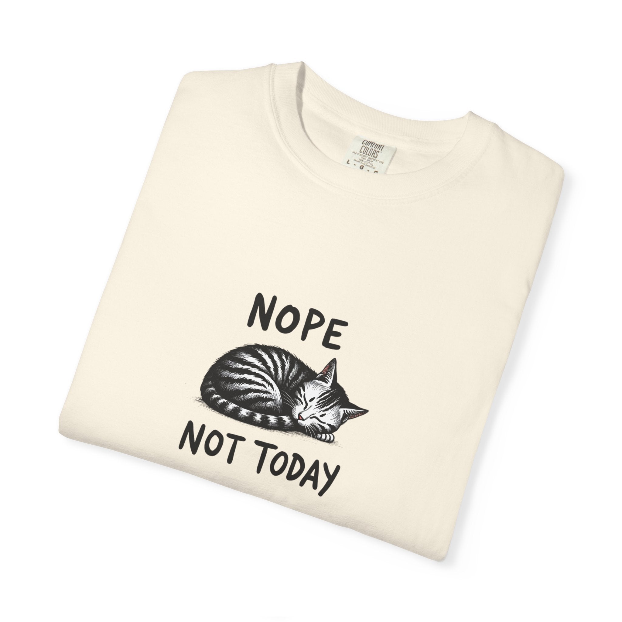 'Nope Not Today' Sleeping Cat Graphic Tee