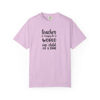 Teacher T-Shirt – "Changing the World One Child at a Time" Inspirational Educator Tee