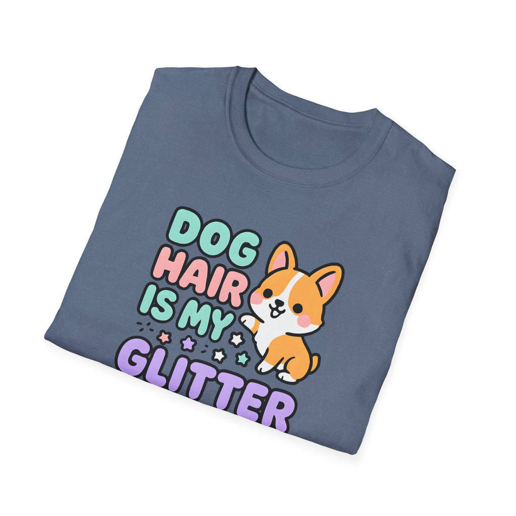 Dog Hair Is My Glitter T-Shirt — Cute Corgi Pet Lover Tee
