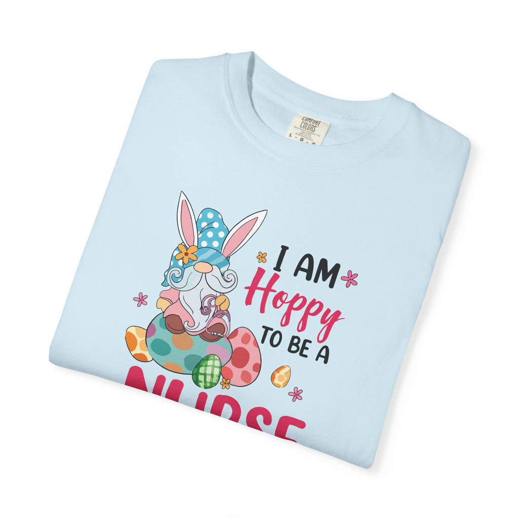 Nurse Bunny T-Shirt — "I Am Hoppy to Be a Nurse" Cute Easter Tee