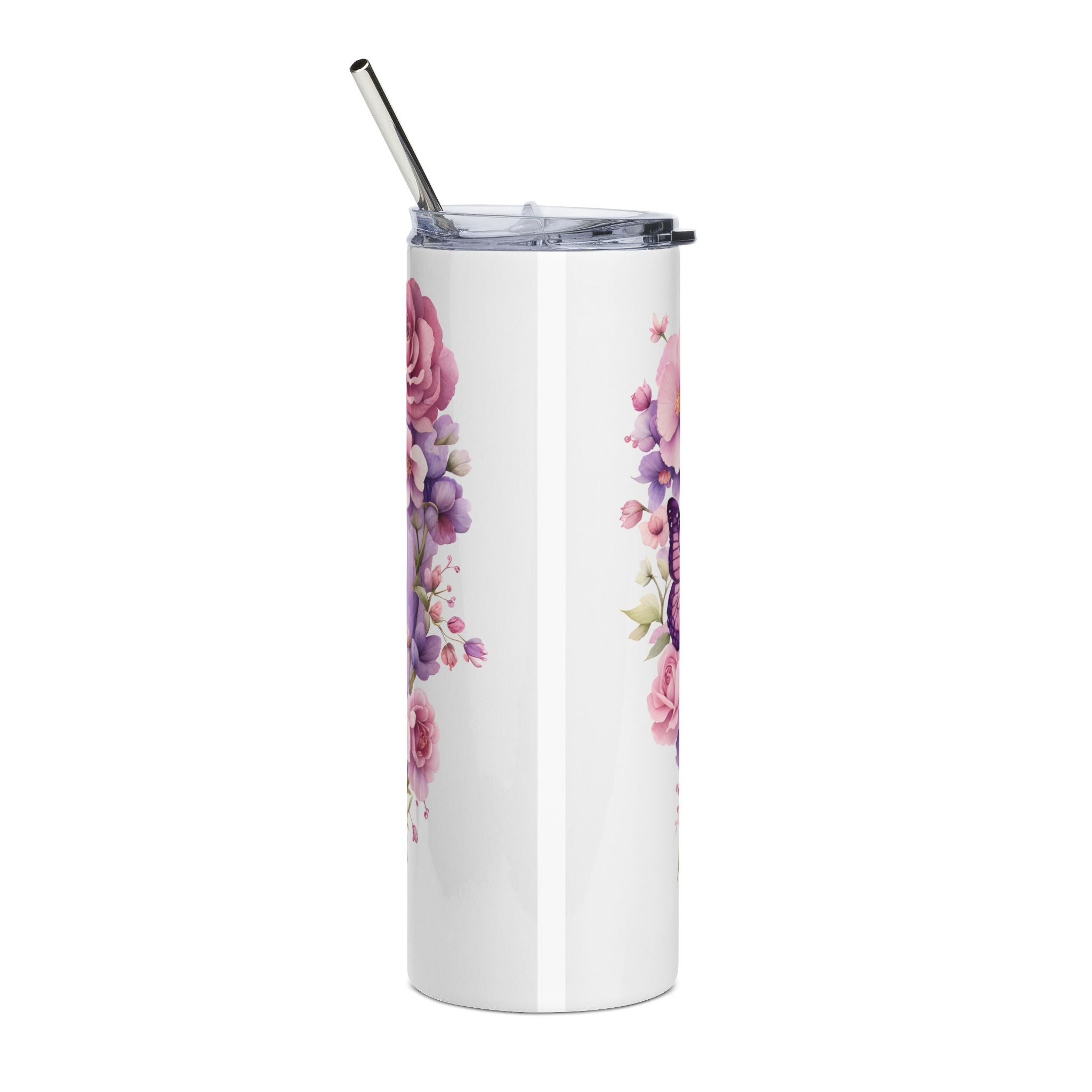 Mothers Day  Butterfly & Rose 20oz Stainless Tumbler