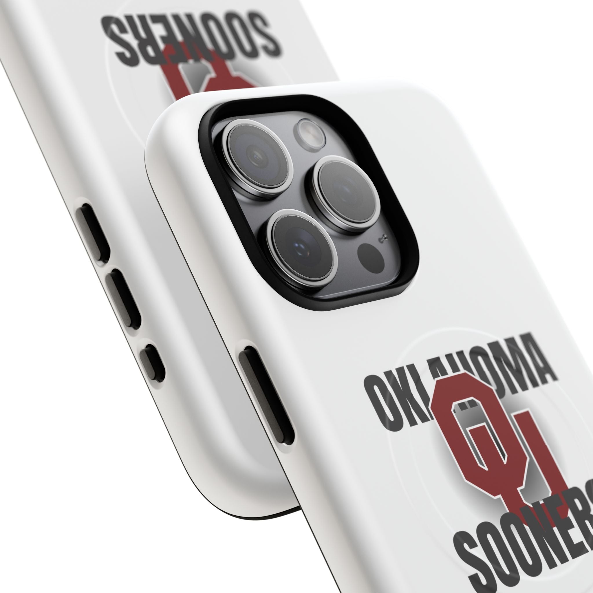 Oklahoma Sooners Tough Magnetic Phone Case — Durable Magnetic Snap-On College iPhone Cover