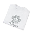 Paw-fect Life T-Shirt — Floral Paw Print Tee for Dog & Cat Lovers