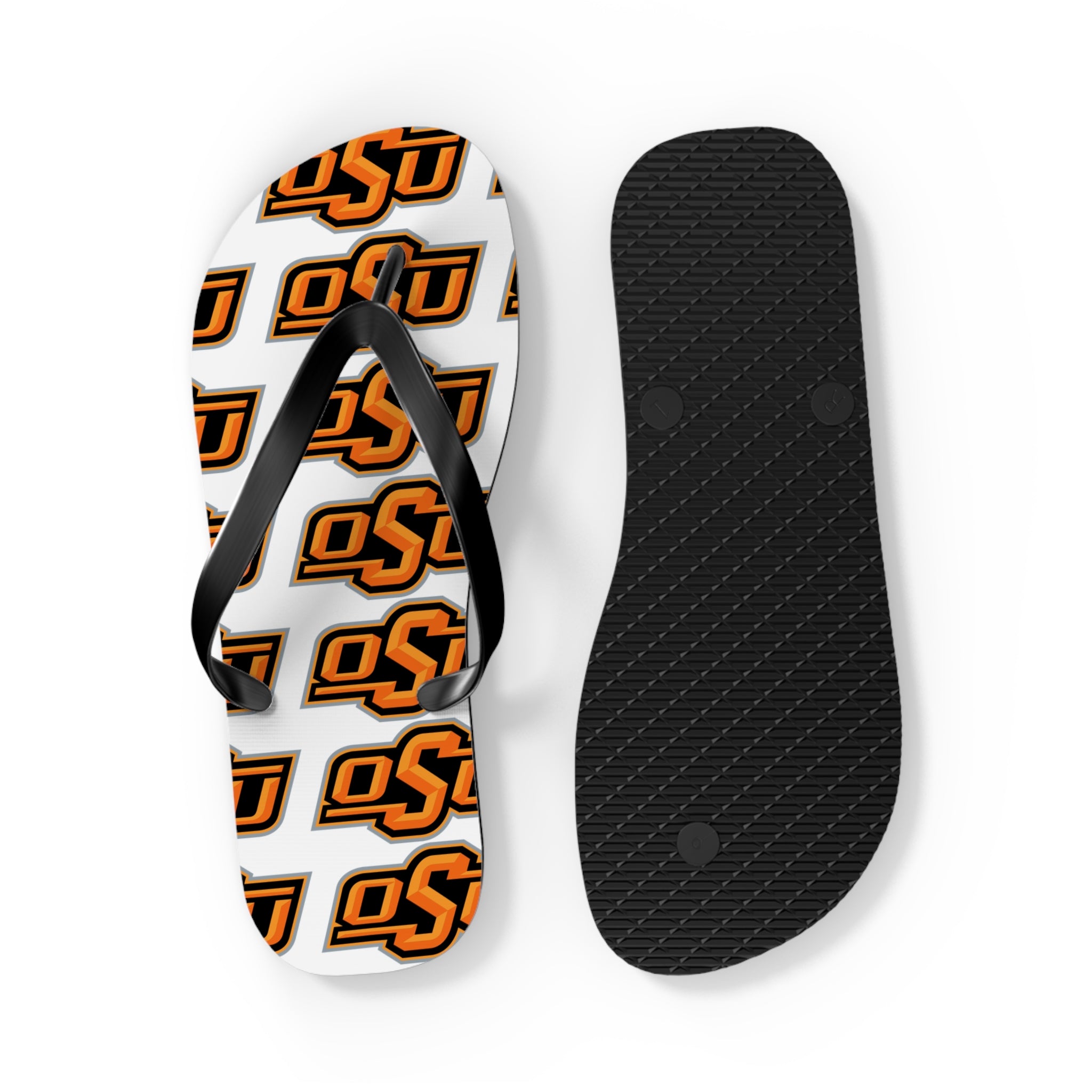 OSU Pattern Flip Flops – Oklahoma State Logo Beach Sandals