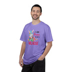 Nurse Bunny T-Shirt — "I Am Hoppy to Be a Nurse" Cute Easter Tee