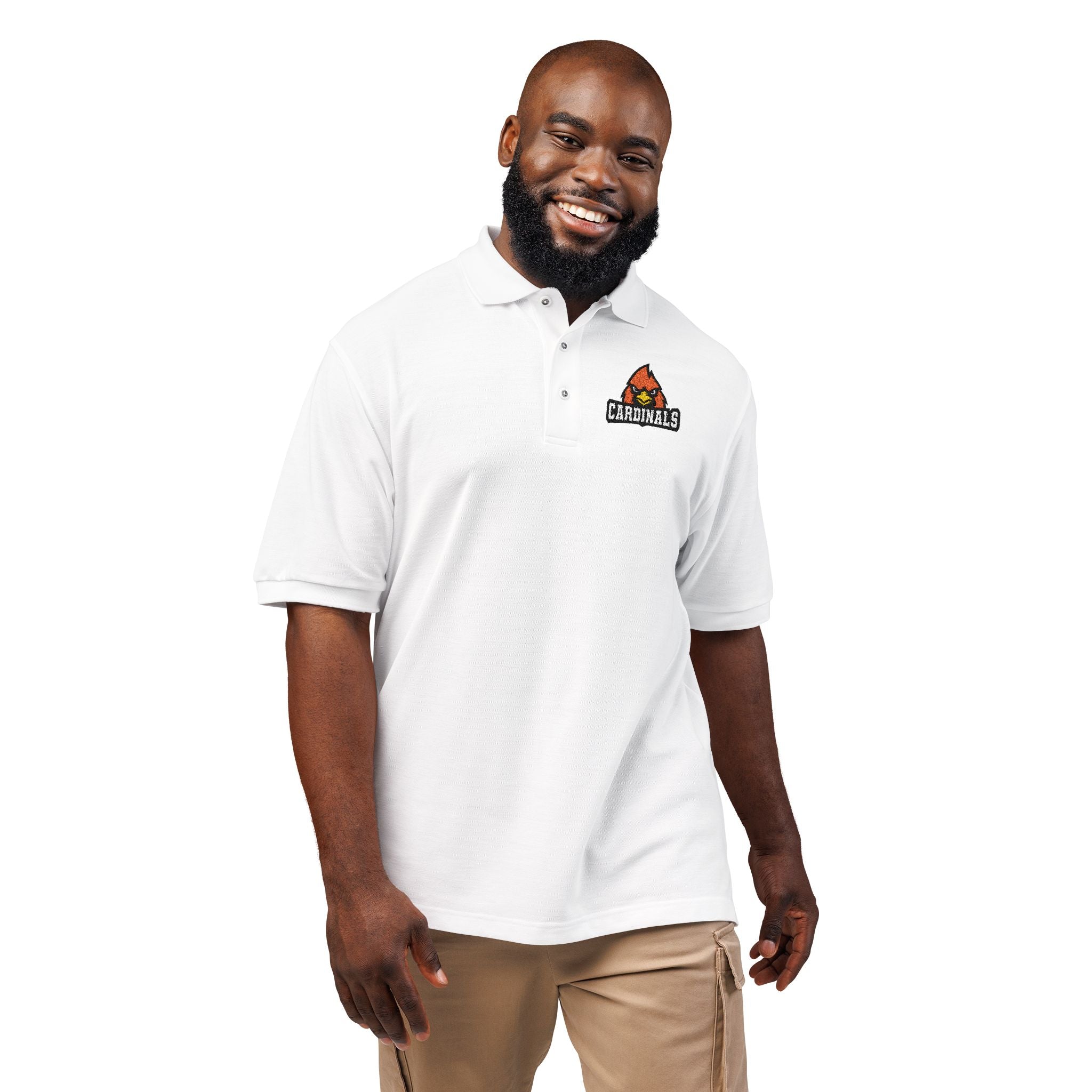 Embroidered Cardinal Polo Shirt