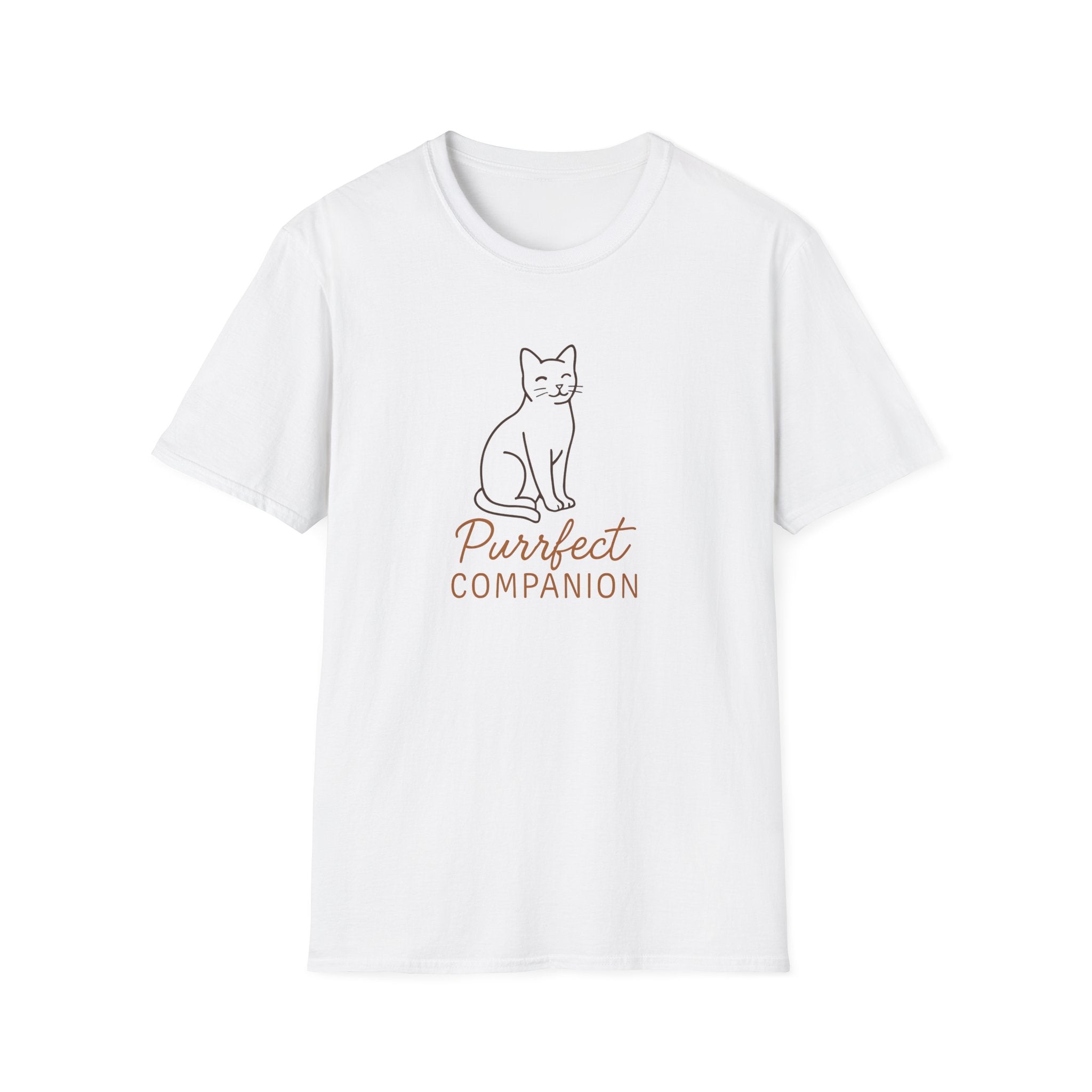 Cat T-Shirt — 'Purrfect Companion' Minimalist Cat Lover Tee