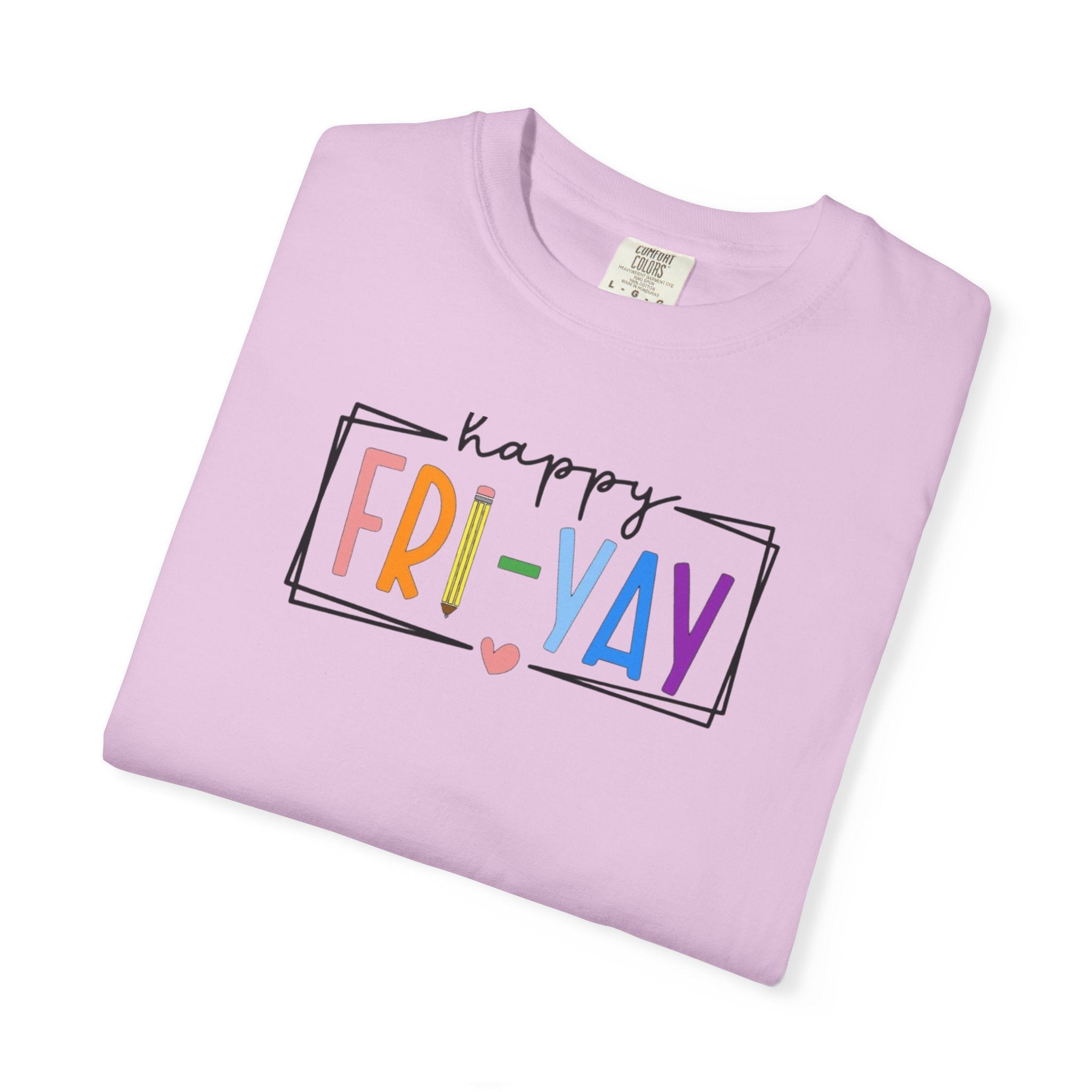 Fri-Yay T-Shirt — Colorful ‘Happy FRI-YAY’ Casual Tee
