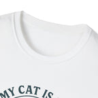 Cat Therapist T-Shirt — "My Cat Is My Therapist" Funny Cat Lover Tee