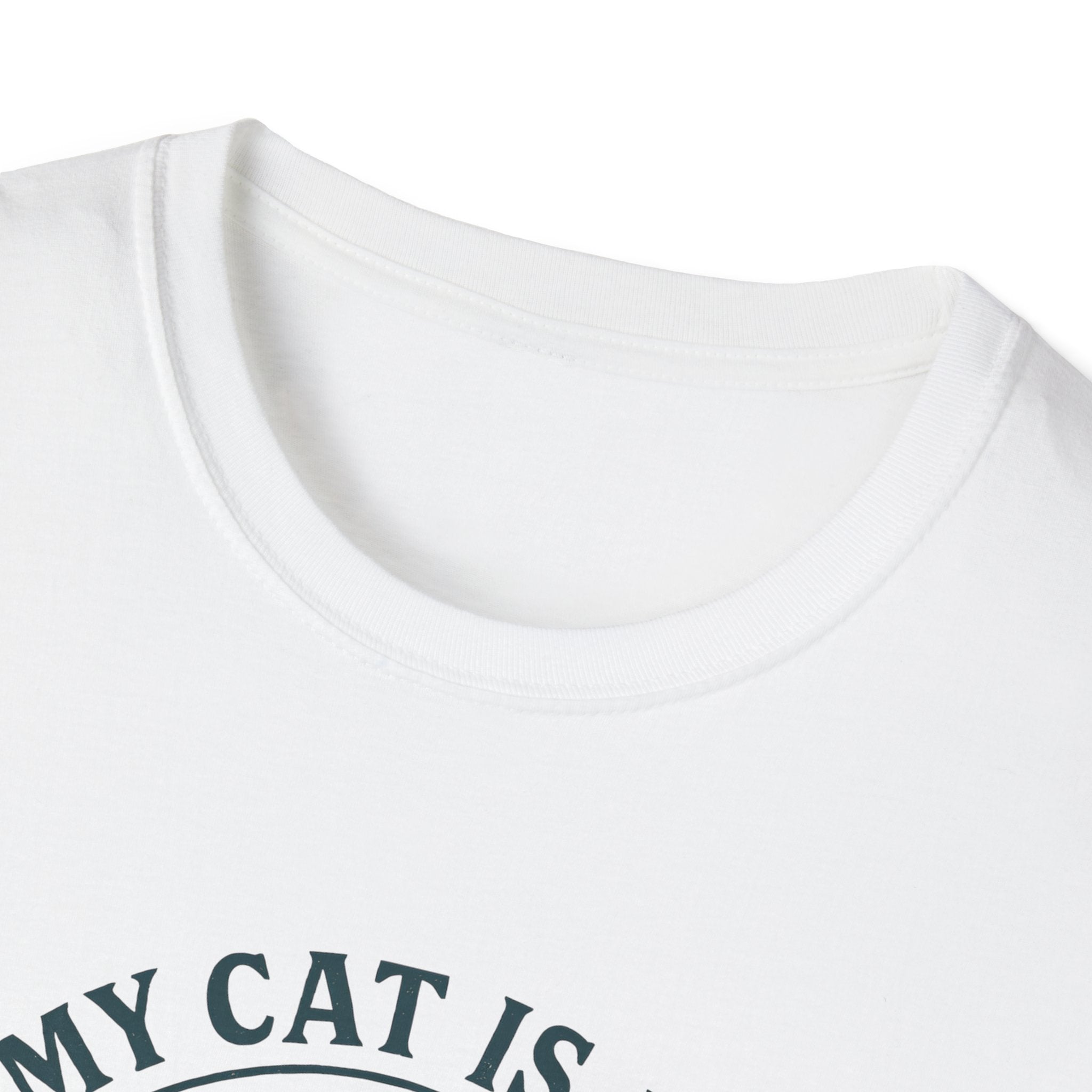 Cat Therapist T-Shirt — "My Cat Is My Therapist" Funny Cat Lover Tee