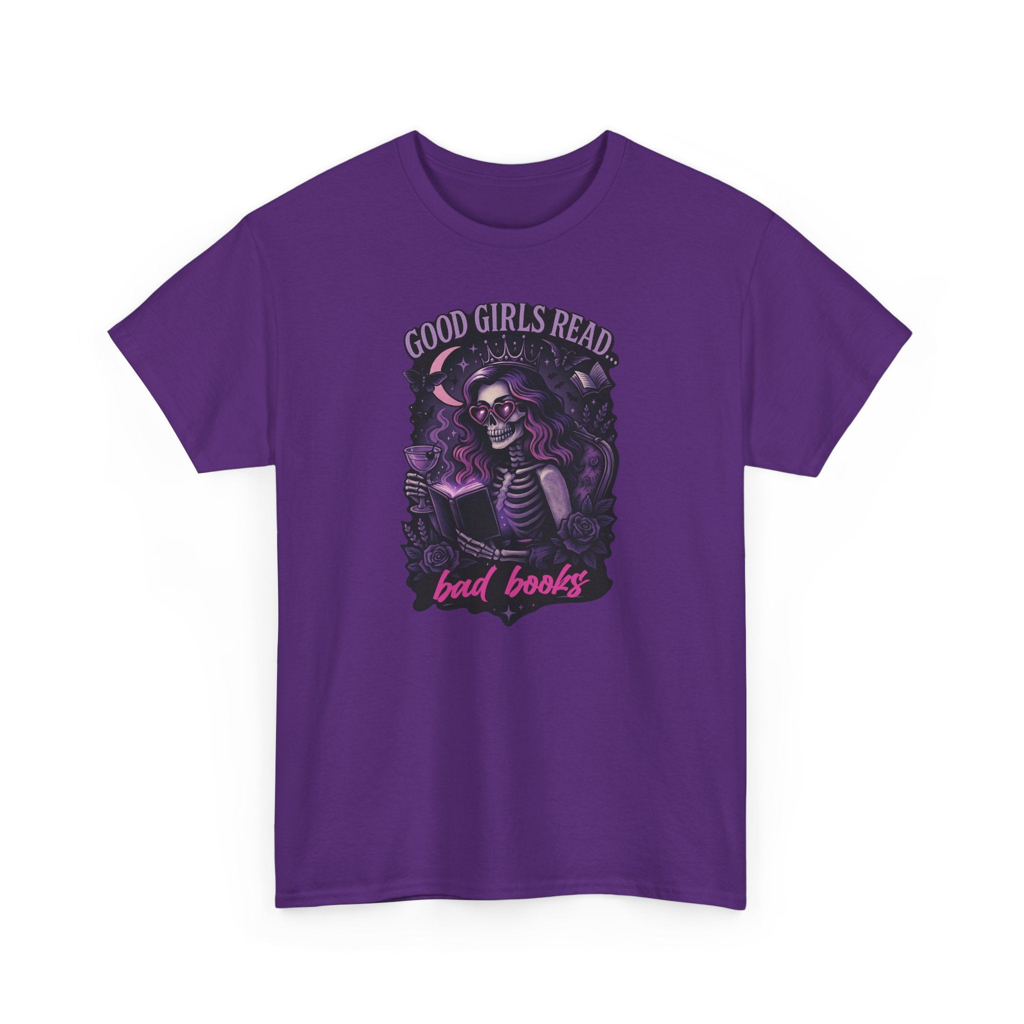 "Good Girls Read Bad Books" Gothic Book Lover T-Shirt