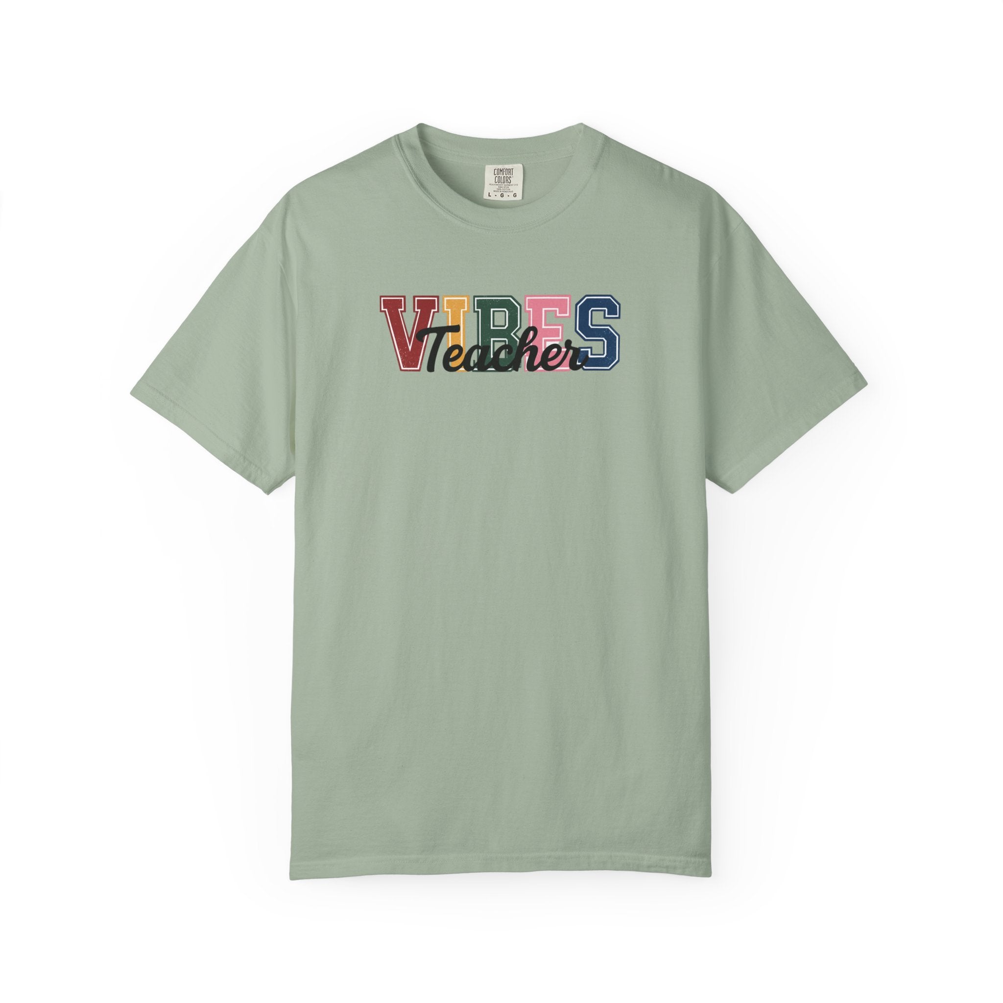 VIBES Teachers T-Shirt — Colorful Retro School Pride Tee