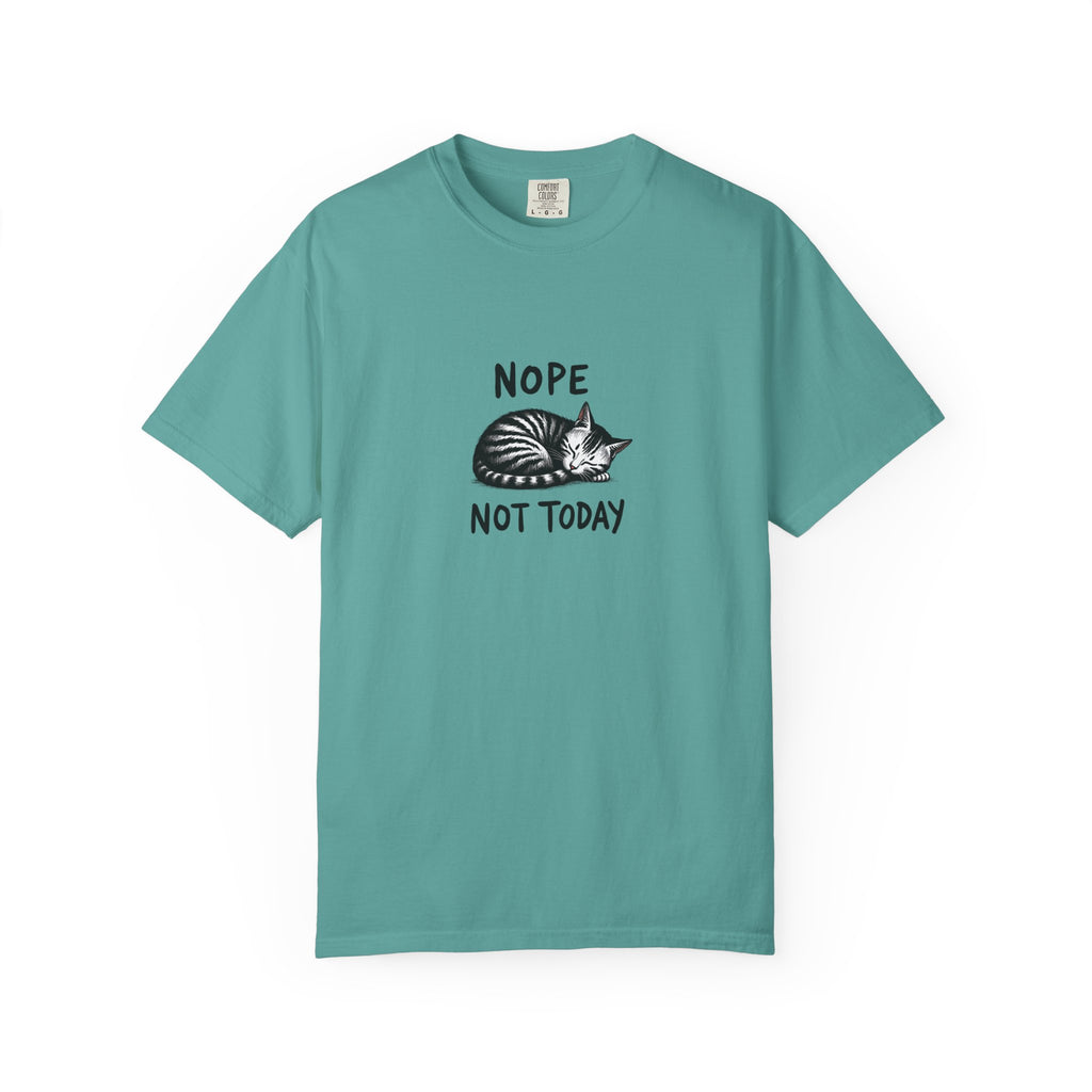 'Nope Not Today' Sleeping Cat Graphic Tee
