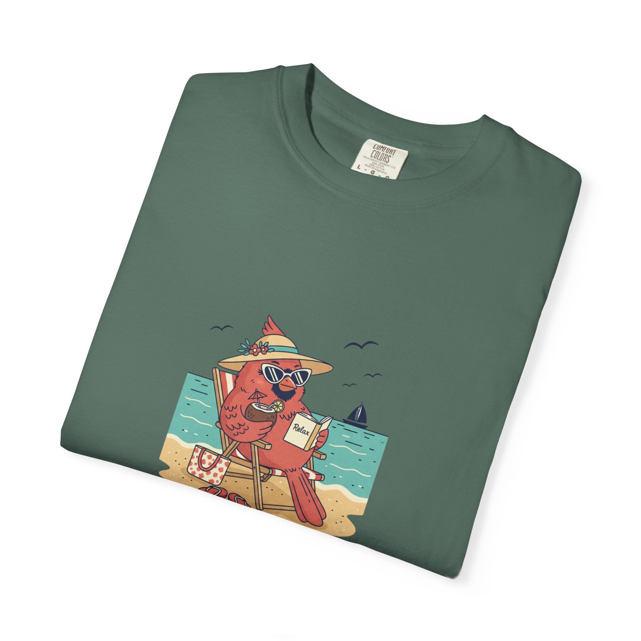 Beach Cardinal Relaxing T-Shirt — Retro Summer Tee