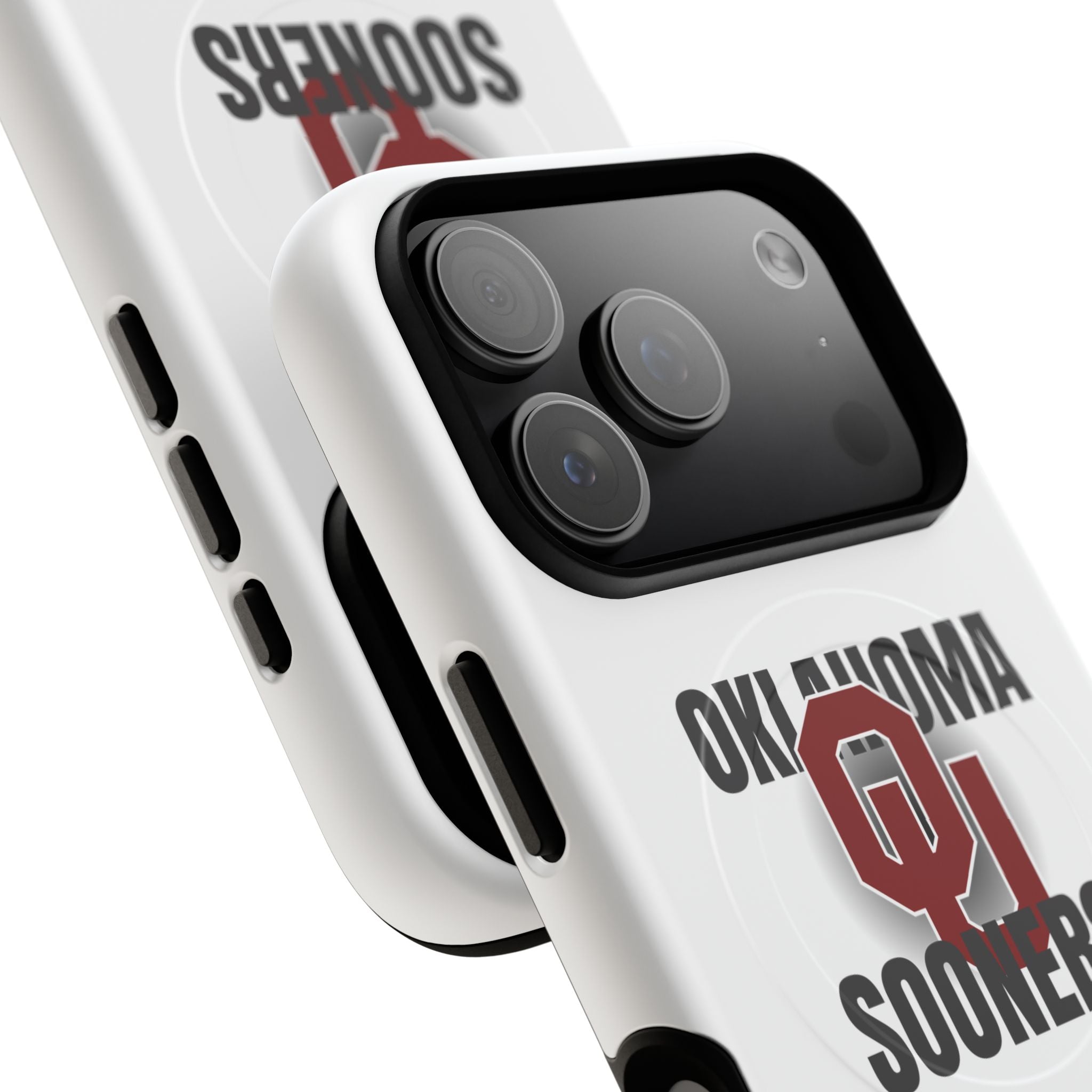 Oklahoma Sooners Tough Magnetic Phone Case — Durable Magnetic Snap-On College iPhone Cover