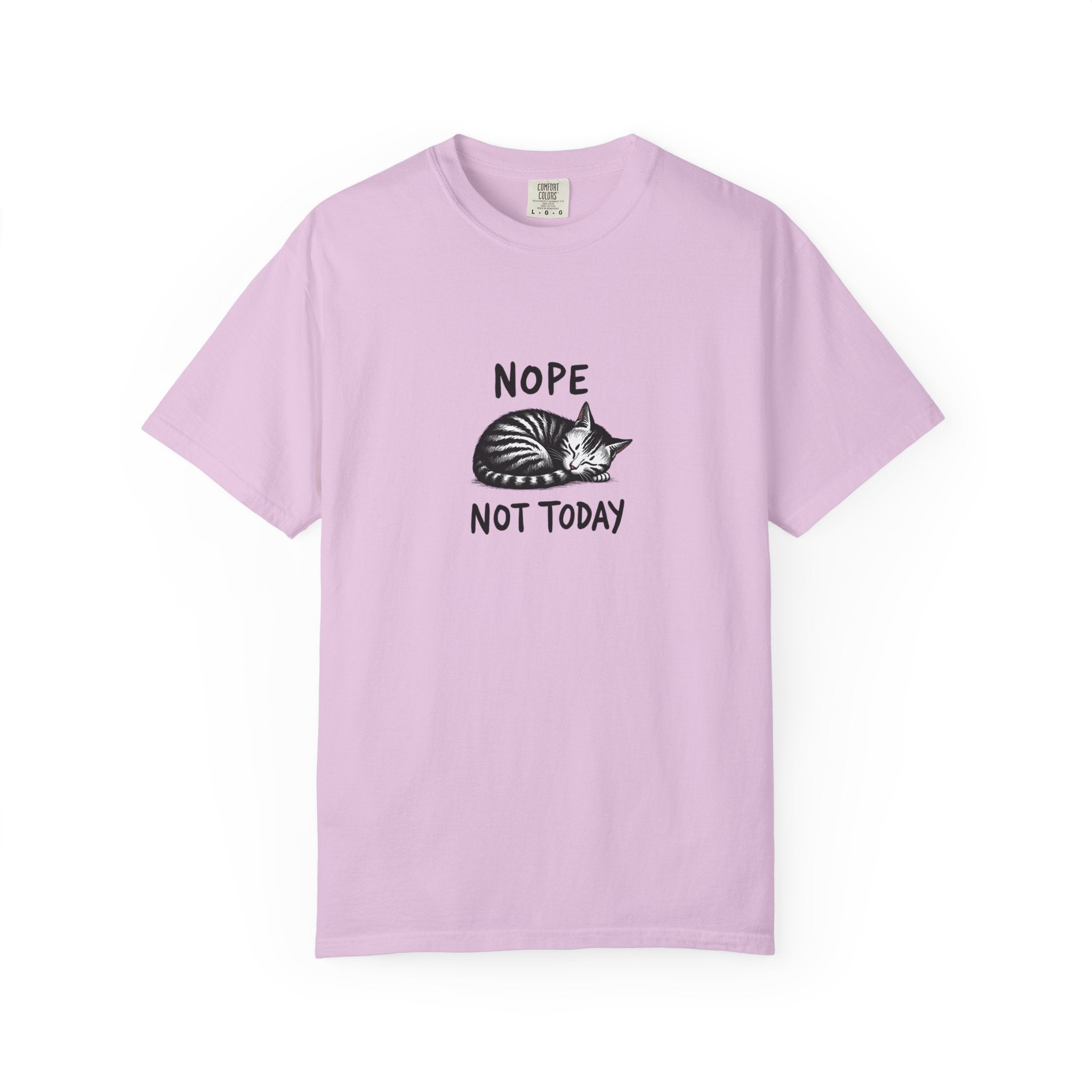 'Nope Not Today' Sleeping Cat Graphic Tee