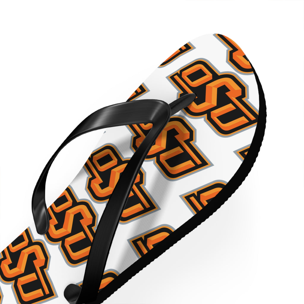 OSU Pattern Flip Flops – Oklahoma State Logo Beach Sandals