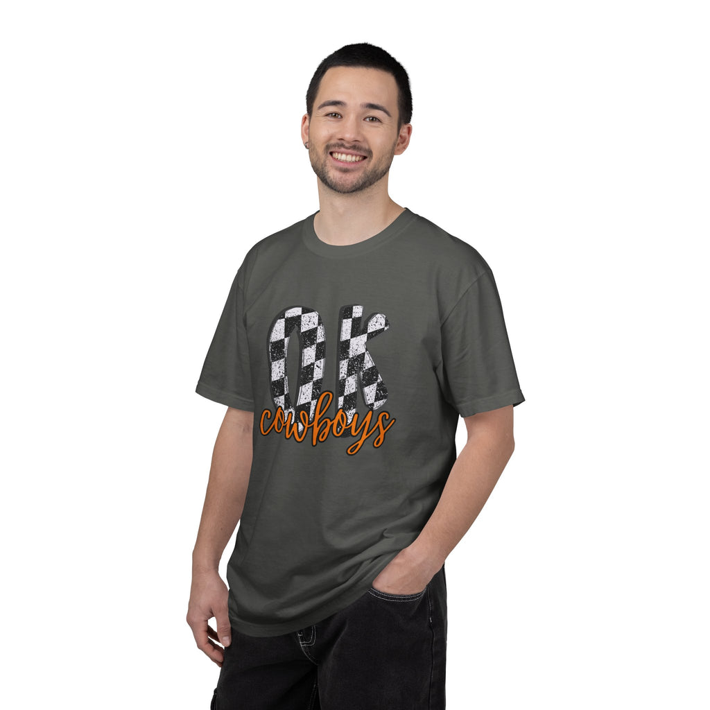 OK Cowboys Buffalo Check Graphic T-Shirt