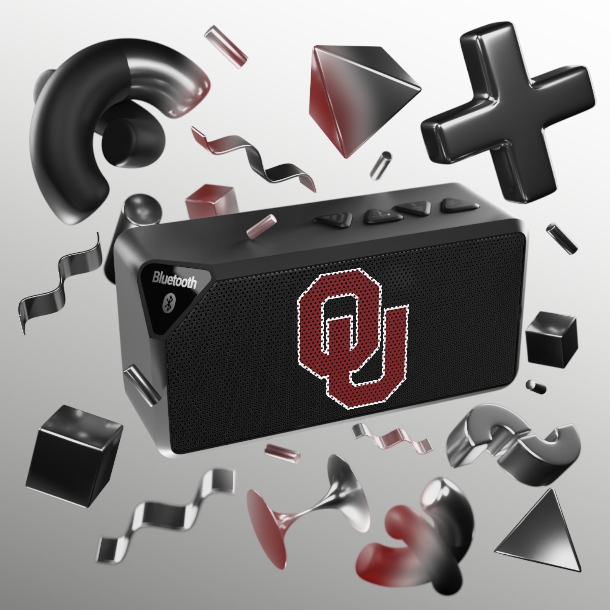 Bluetooth Speaker with OU Logo — Portable Wireless Speaker for Oklahoma Fans
