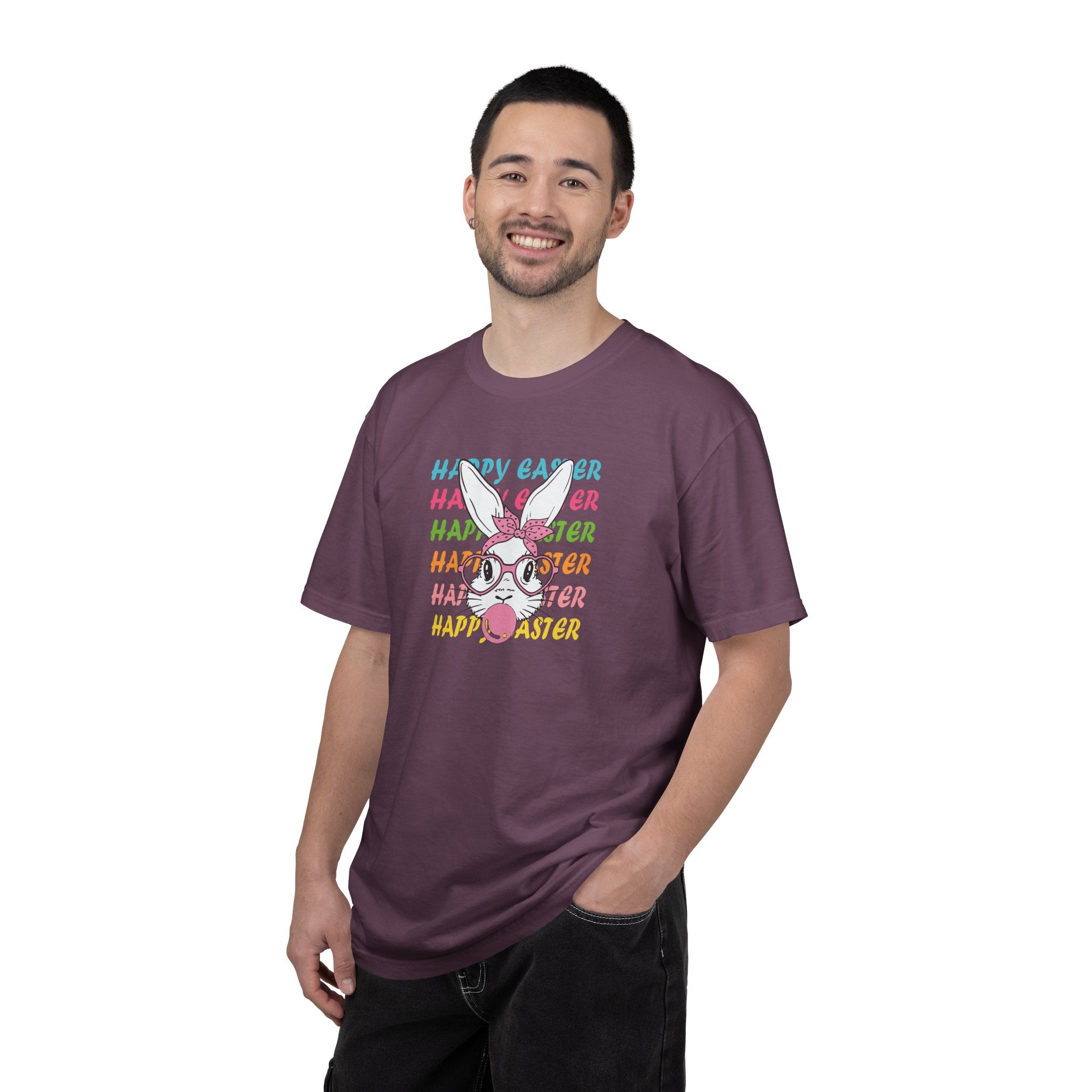 Easter Bunny Glasses T-Shirt — Happy Easter Pastel Graphic Tee