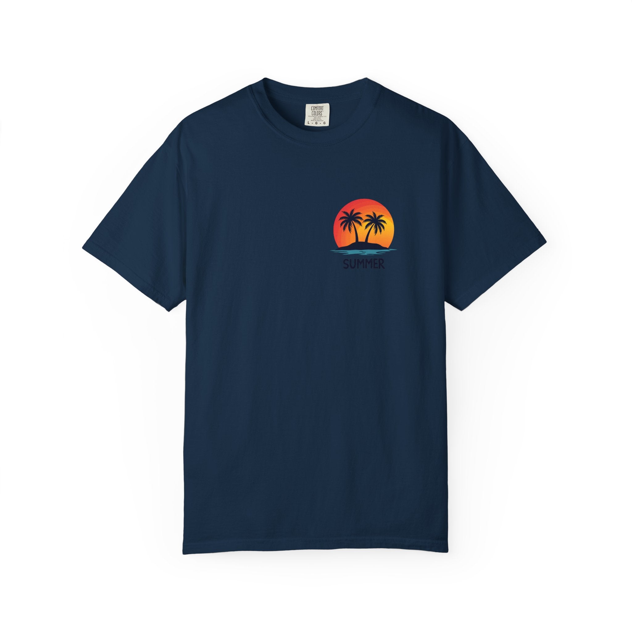 Summer Palm T-Shirt — Sunset Graphic Tee