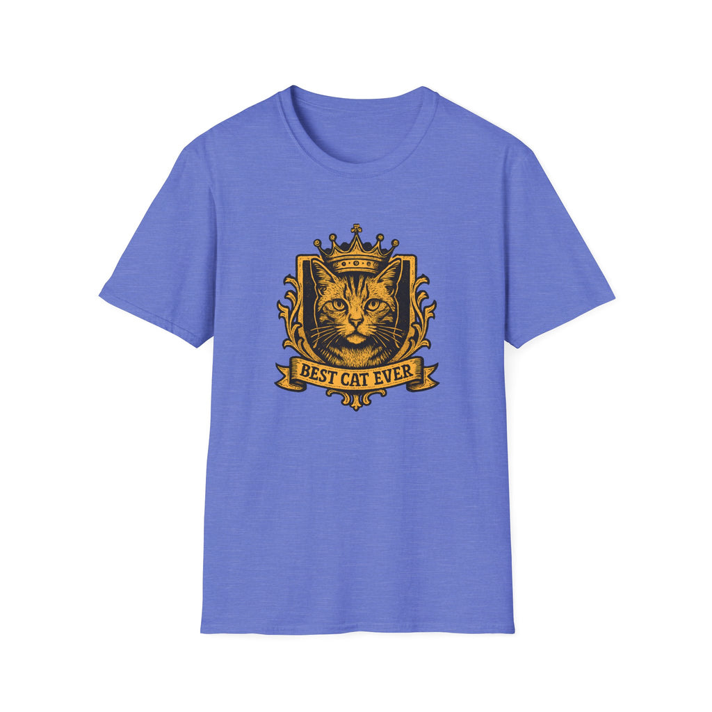 Cat Crest T-Shirt — "Best Cat Ever" Vintage Royal Cat Tee