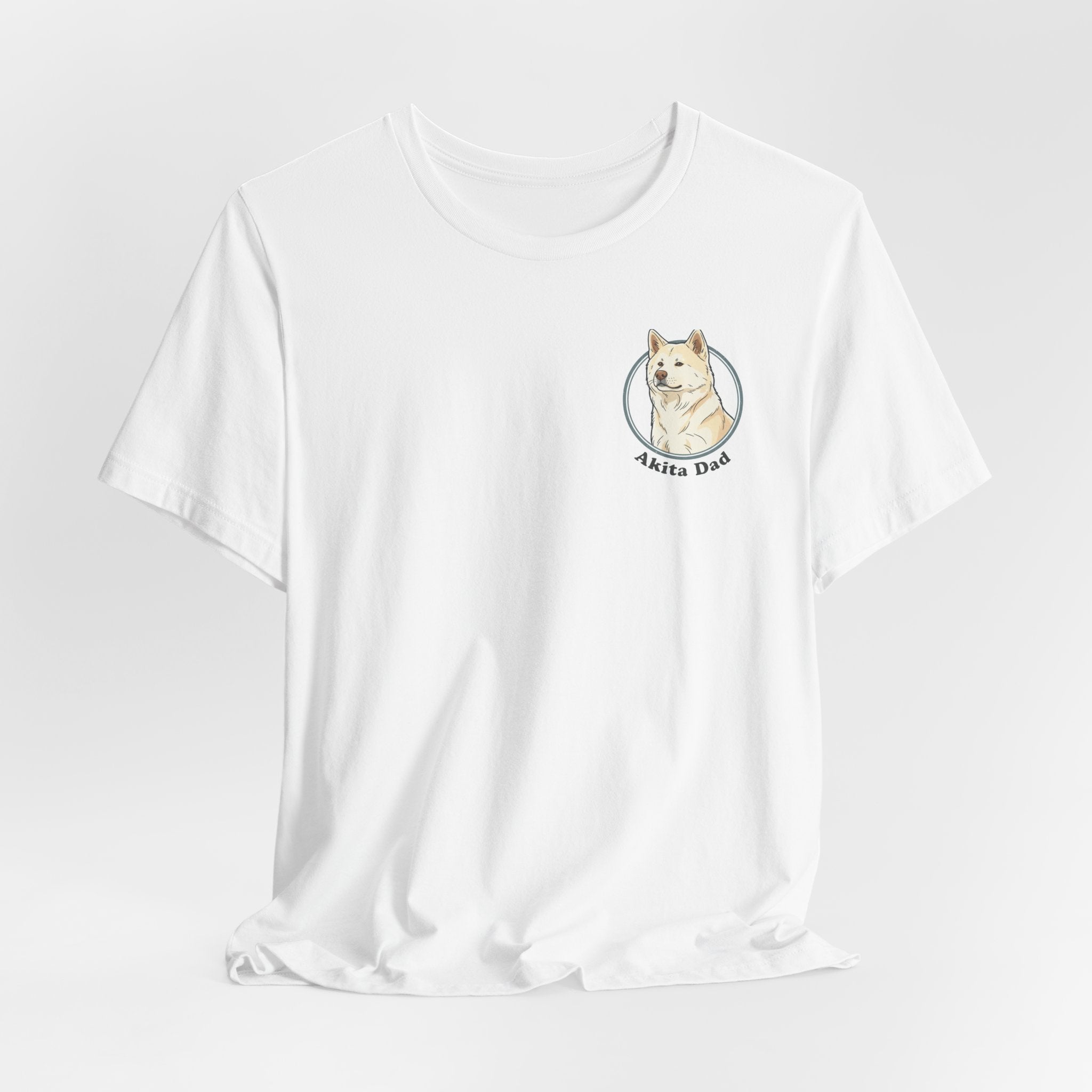 Akita Dad T-Shirt — Cute Akita Dog Graphic Tee for Dog Lovers