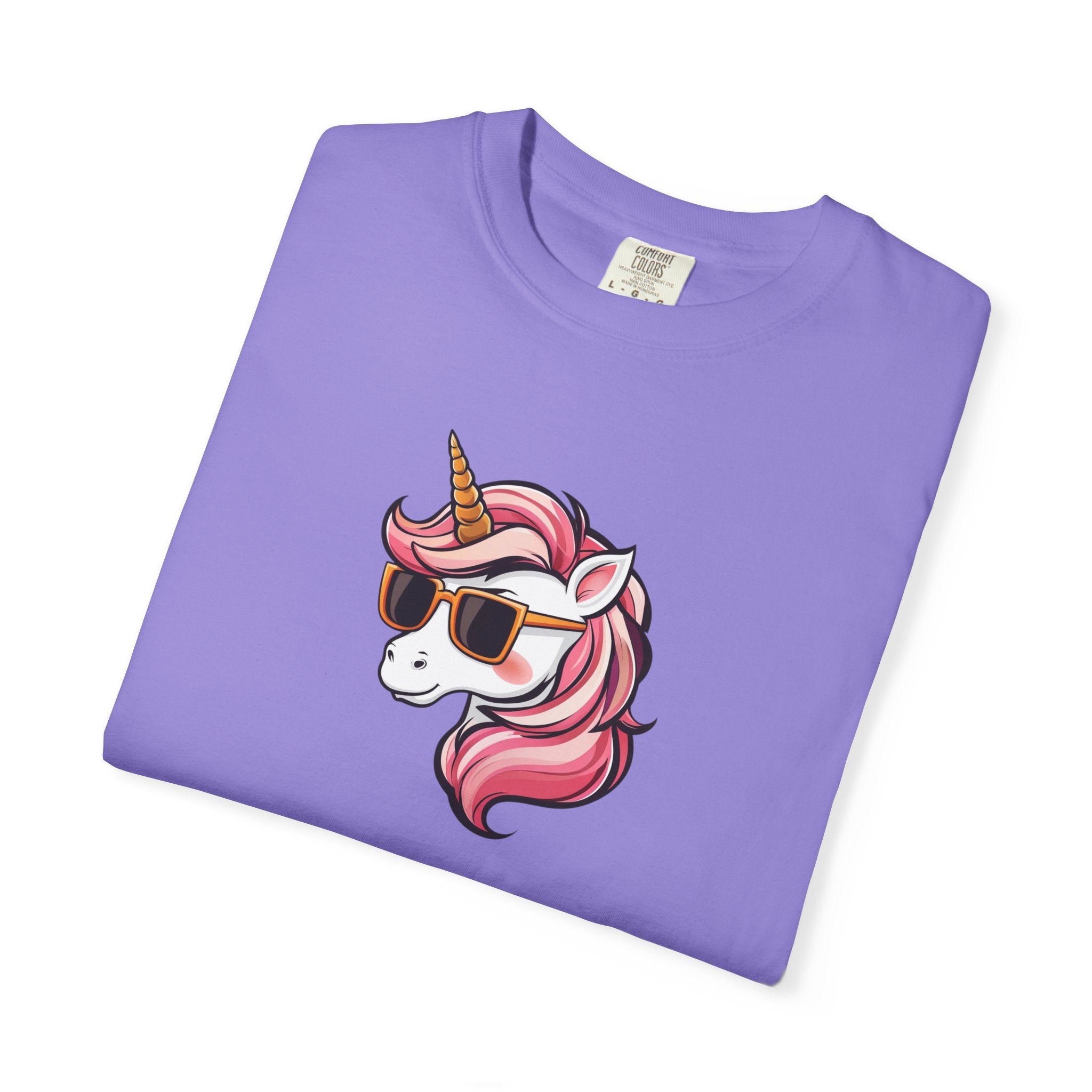 Cool Unicorn T-Shirt — Sunglasses Pink Unicorn Graphic Tee