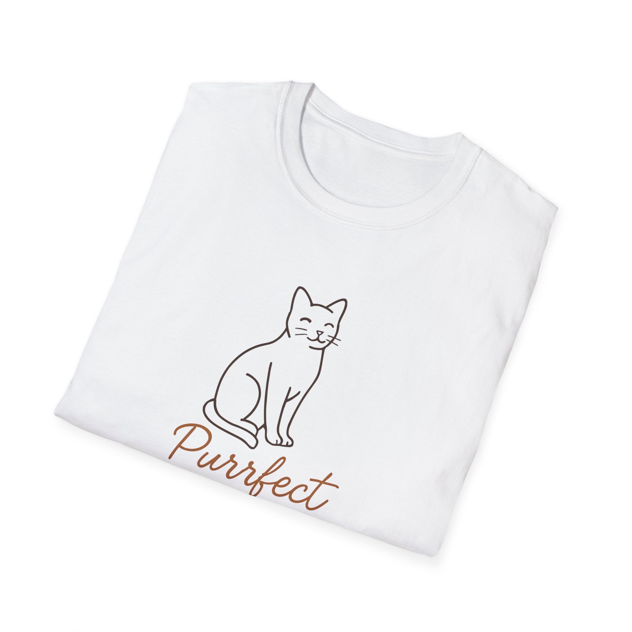 Cat T-Shirt — 'Purrfect Companion' Minimalist Cat Lover Tee