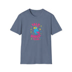 Talk Birdy To Me T-Shirt — Colorful Parrot Graphic Tee