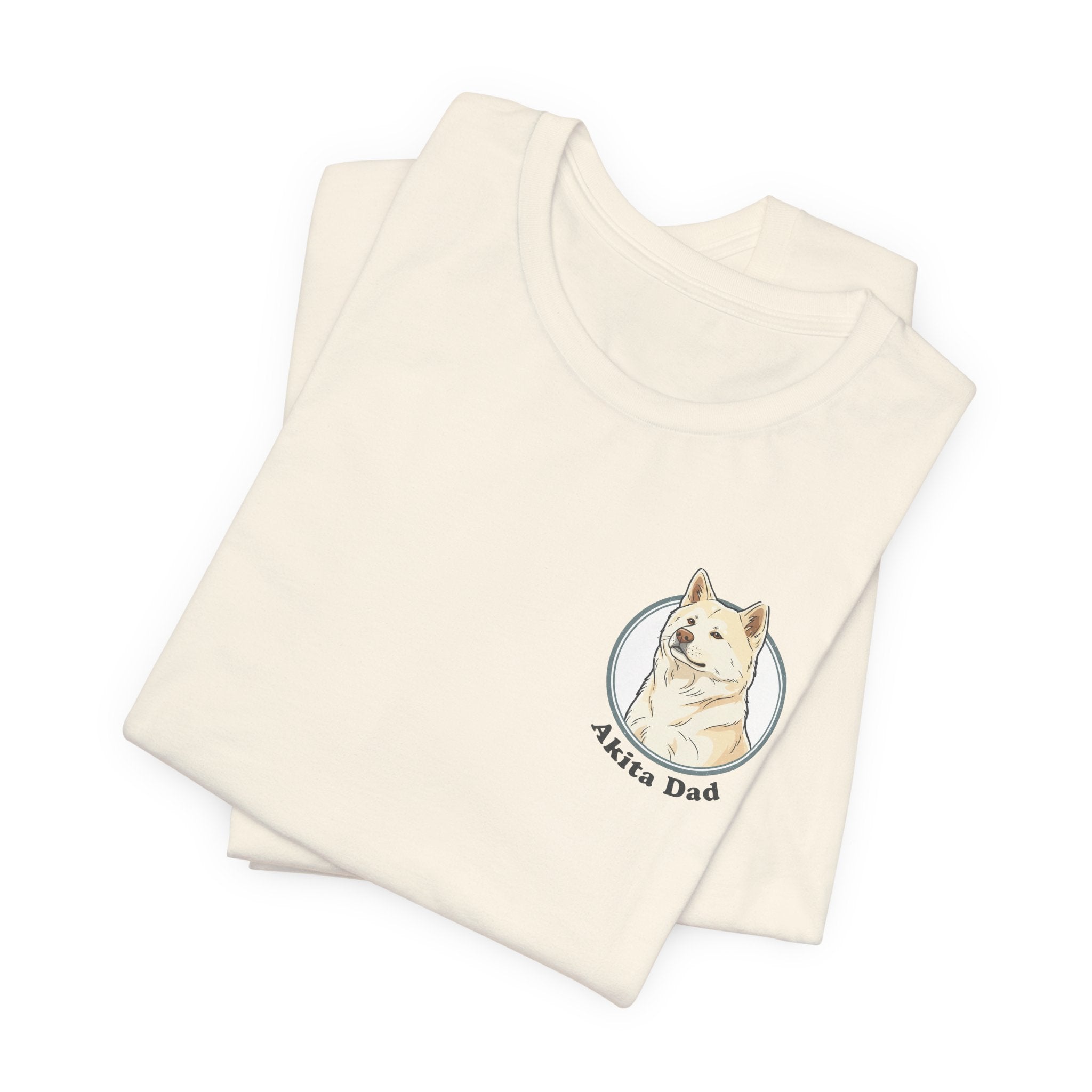 Akita Dad T-Shirt — Cute Akita Dog Graphic Tee for Dog Lovers