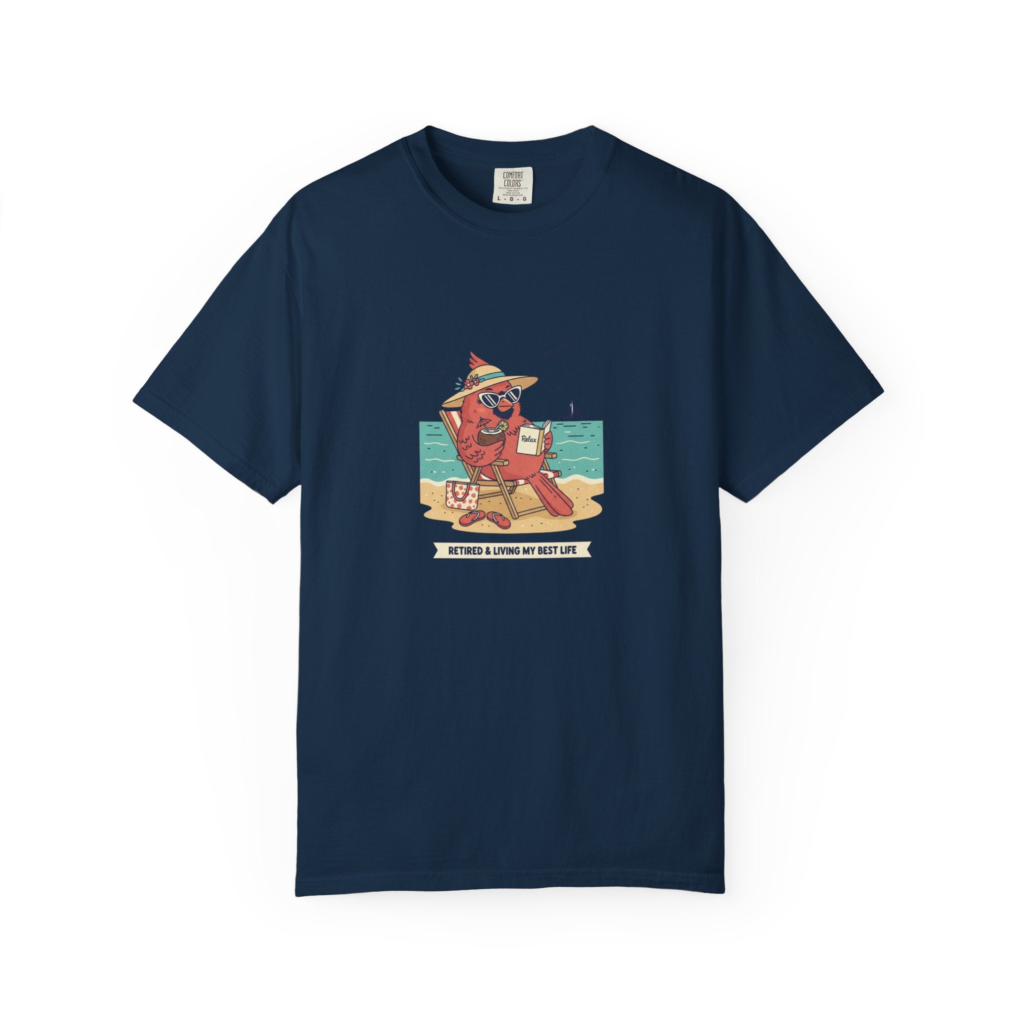 Beach Cardinal Relaxing T-Shirt — Retro Summer Tee