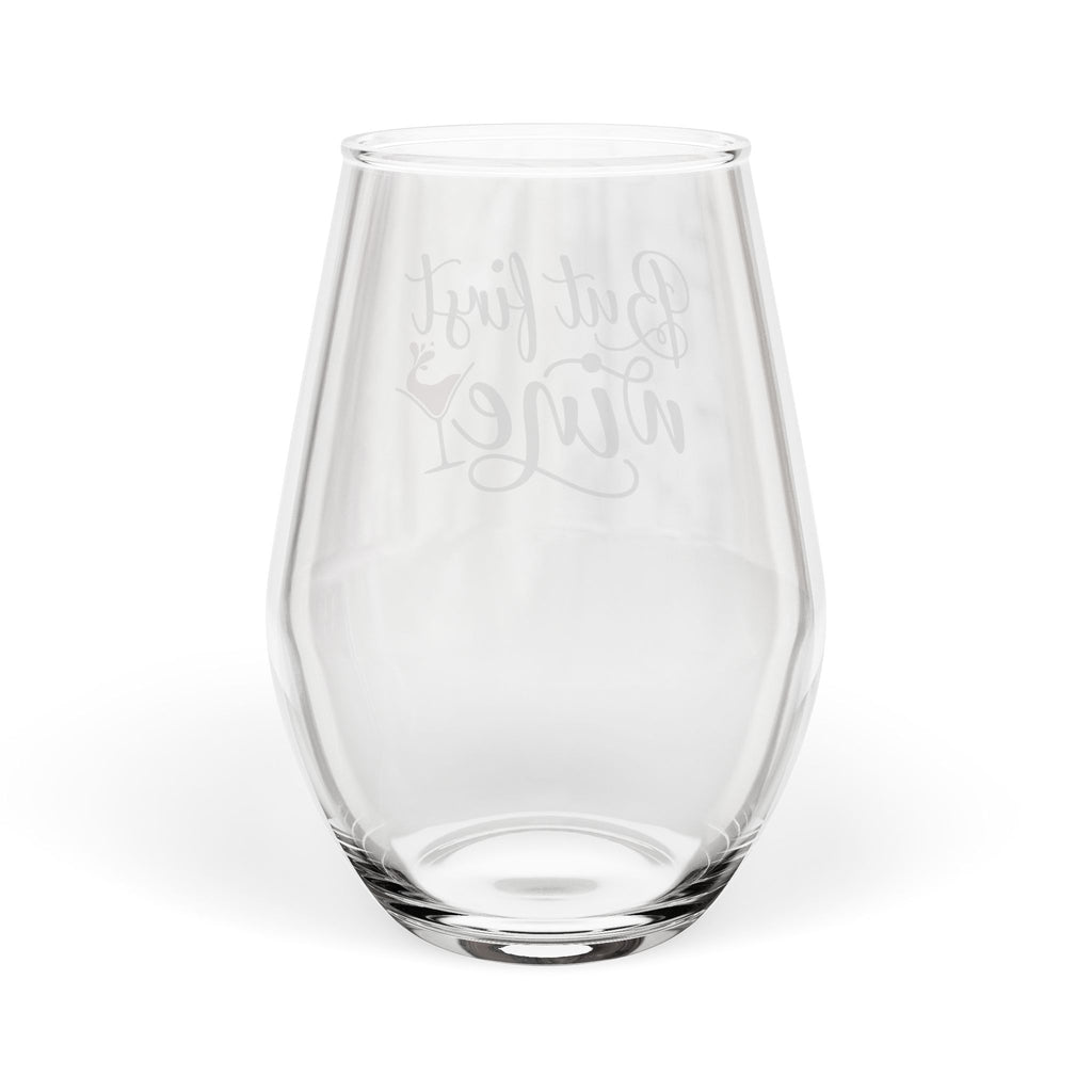 But First Wine Stemless Wine Glass — 11.75oz