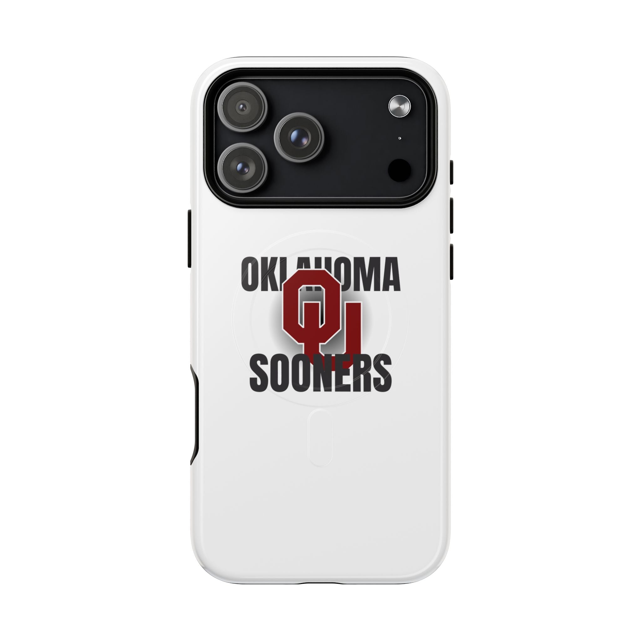 Oklahoma Sooners Tough Magnetic Phone Case — Durable Magnetic Snap-On College iPhone Cover