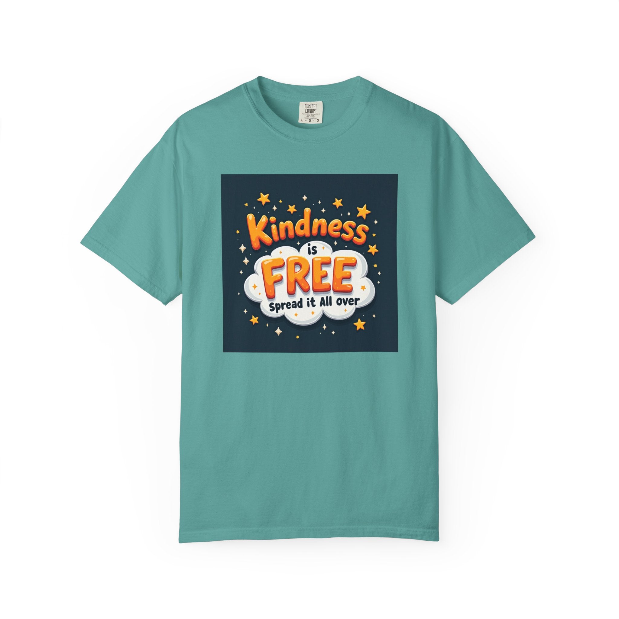 Kindness Is Free T-Shirt — 'Spread It All Over' Positive Graphic Tee