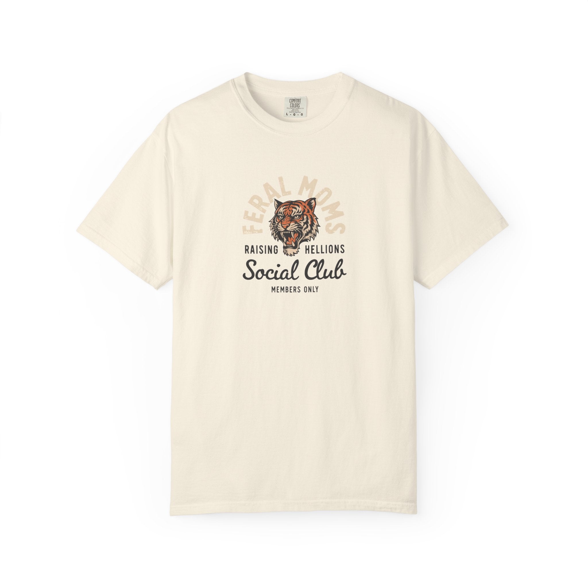 Tiger Social Club T‑Shirt — "Raising Hellions" Graphic Tee