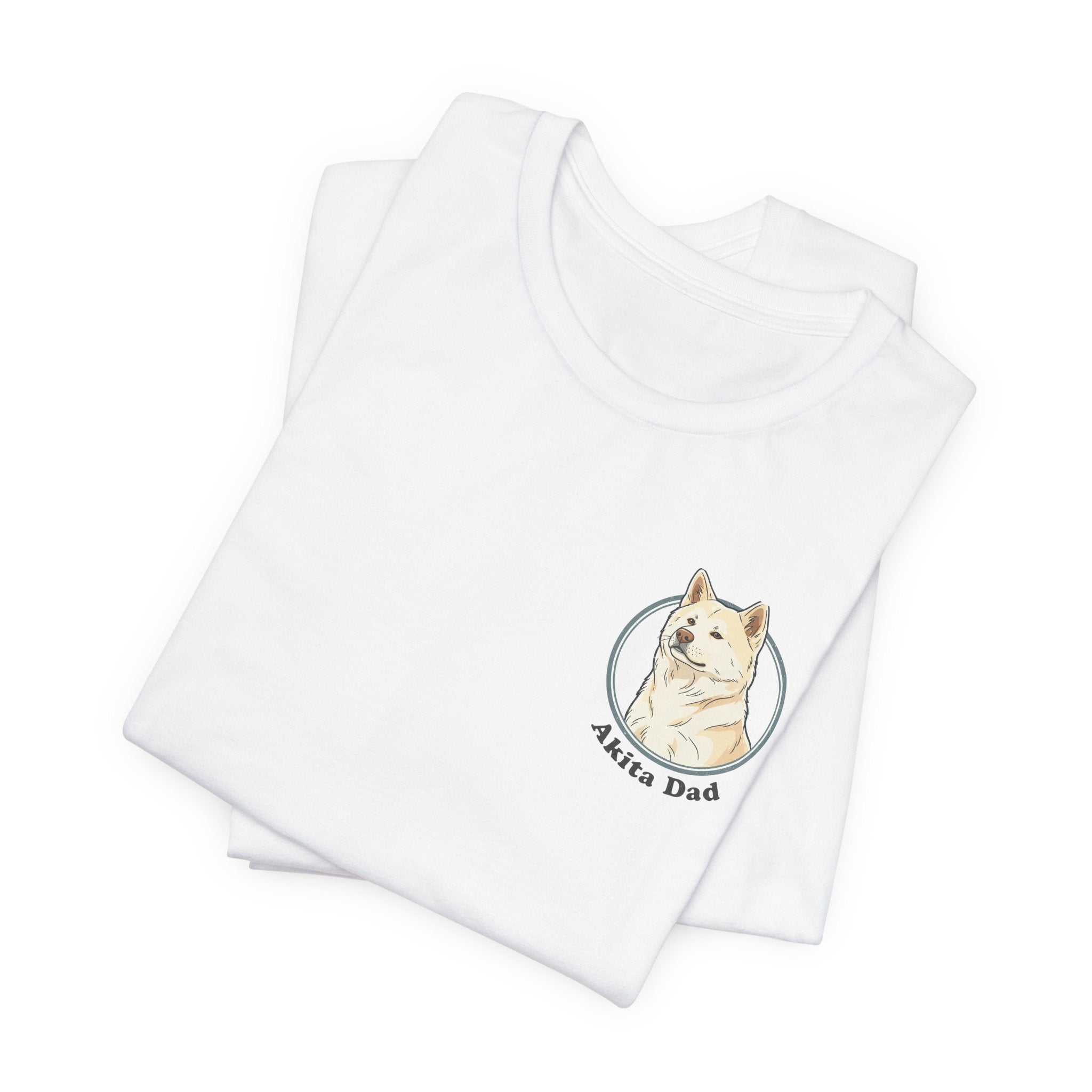 Akita Dad T-Shirt — Cute Akita Dog Graphic Tee for Dog Lovers