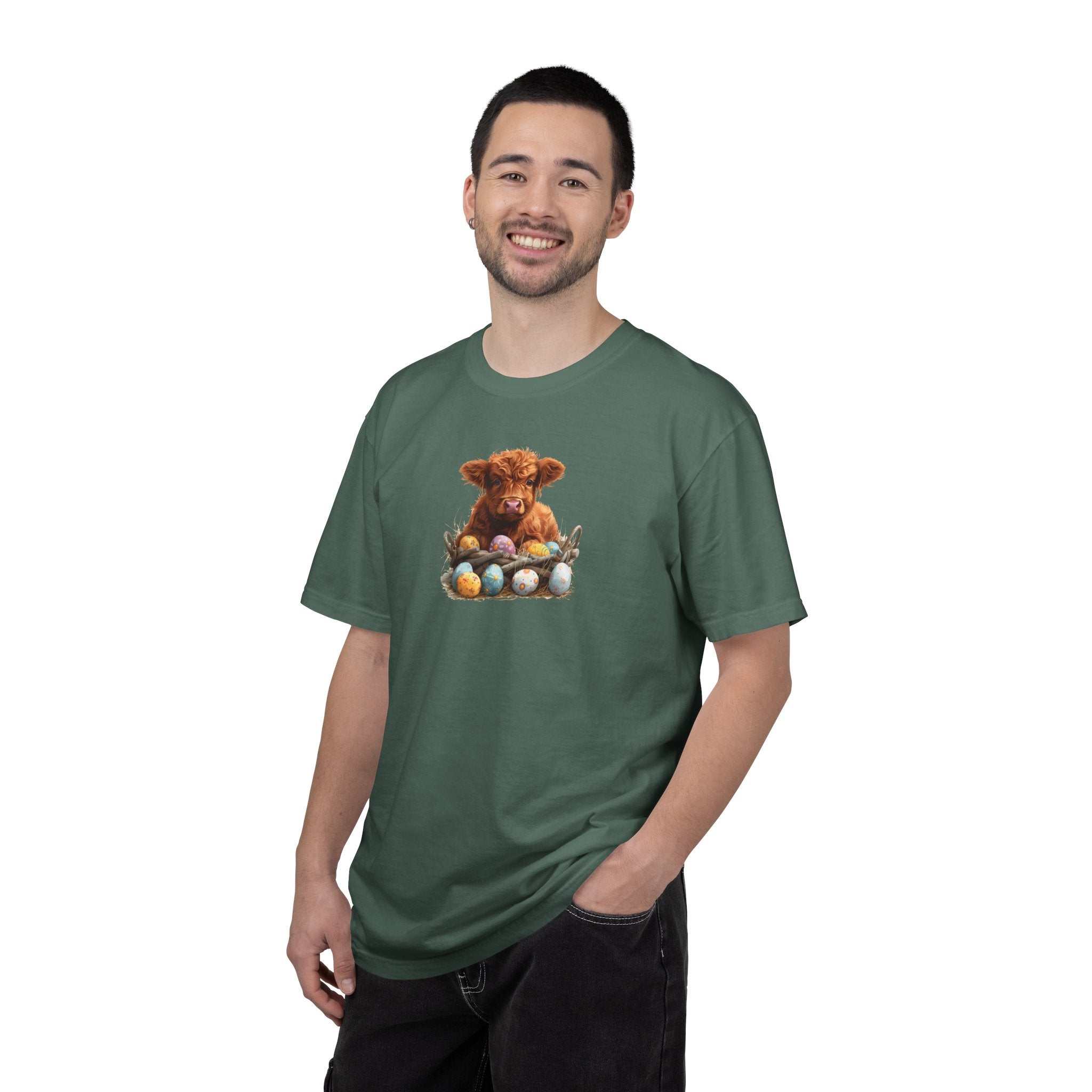 Highland Calf with Easter Eggs T-Shirt