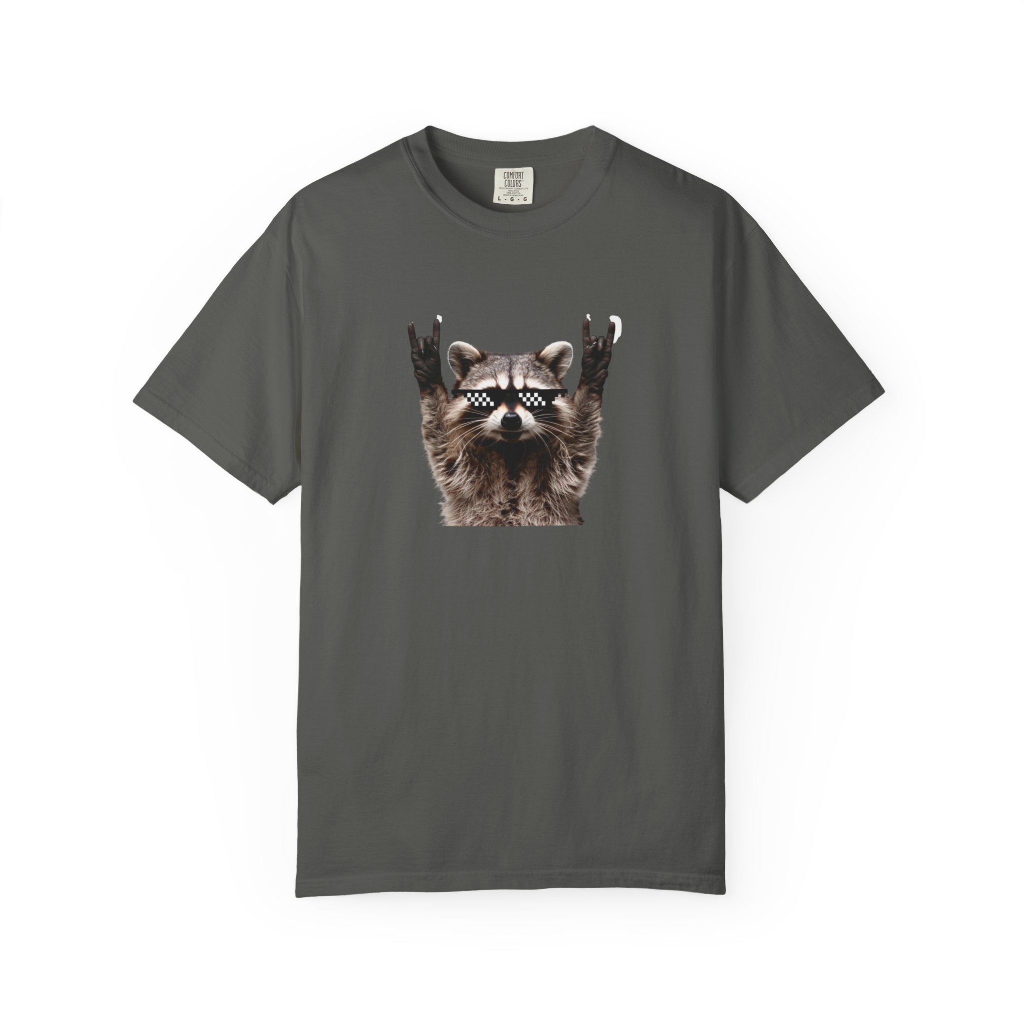 Rock On Raccoon T-Shirt — Cool Sunglasses Graphic Tee