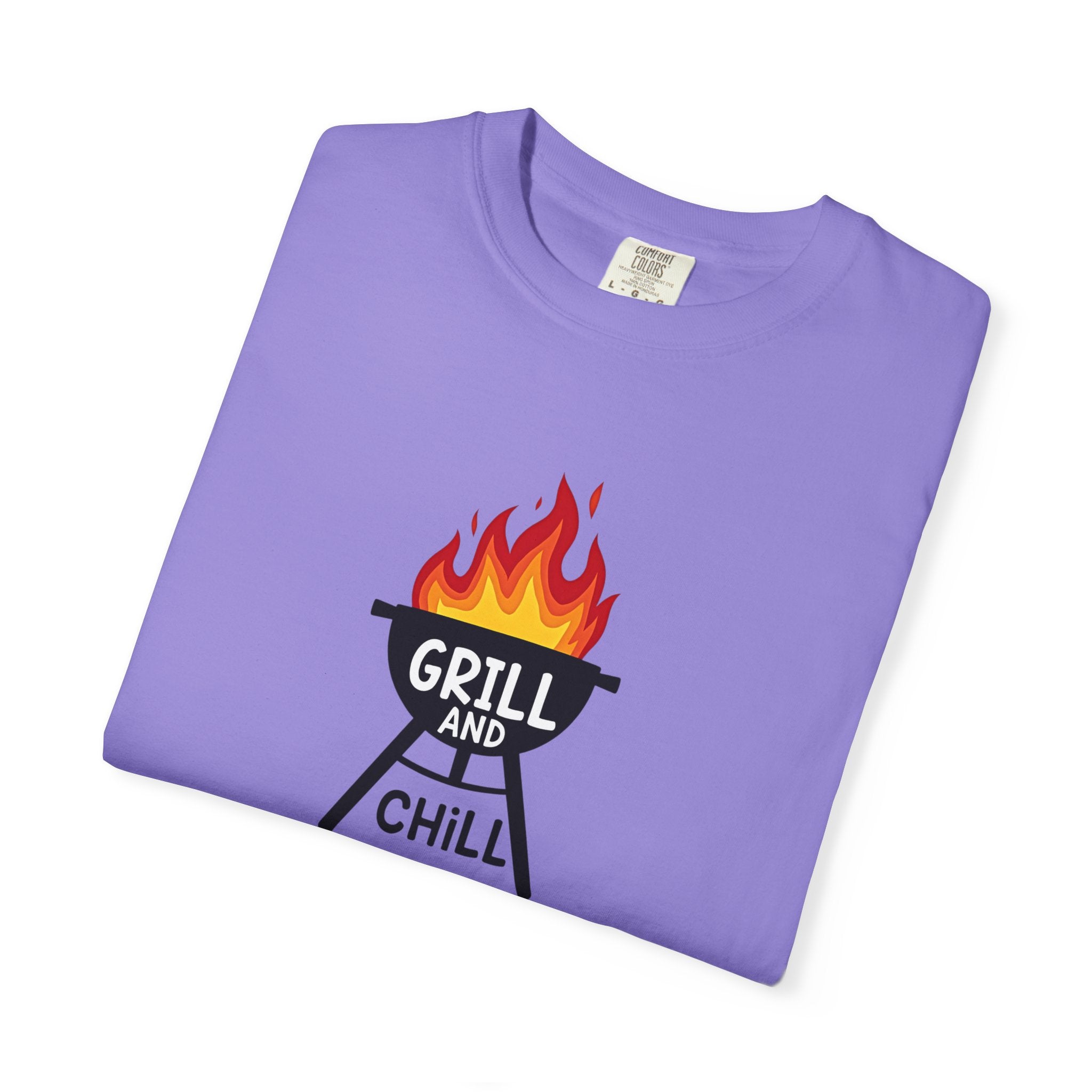 Grill and Chill T-Shirt — BBQ Graphic Tee for Grill Lovers