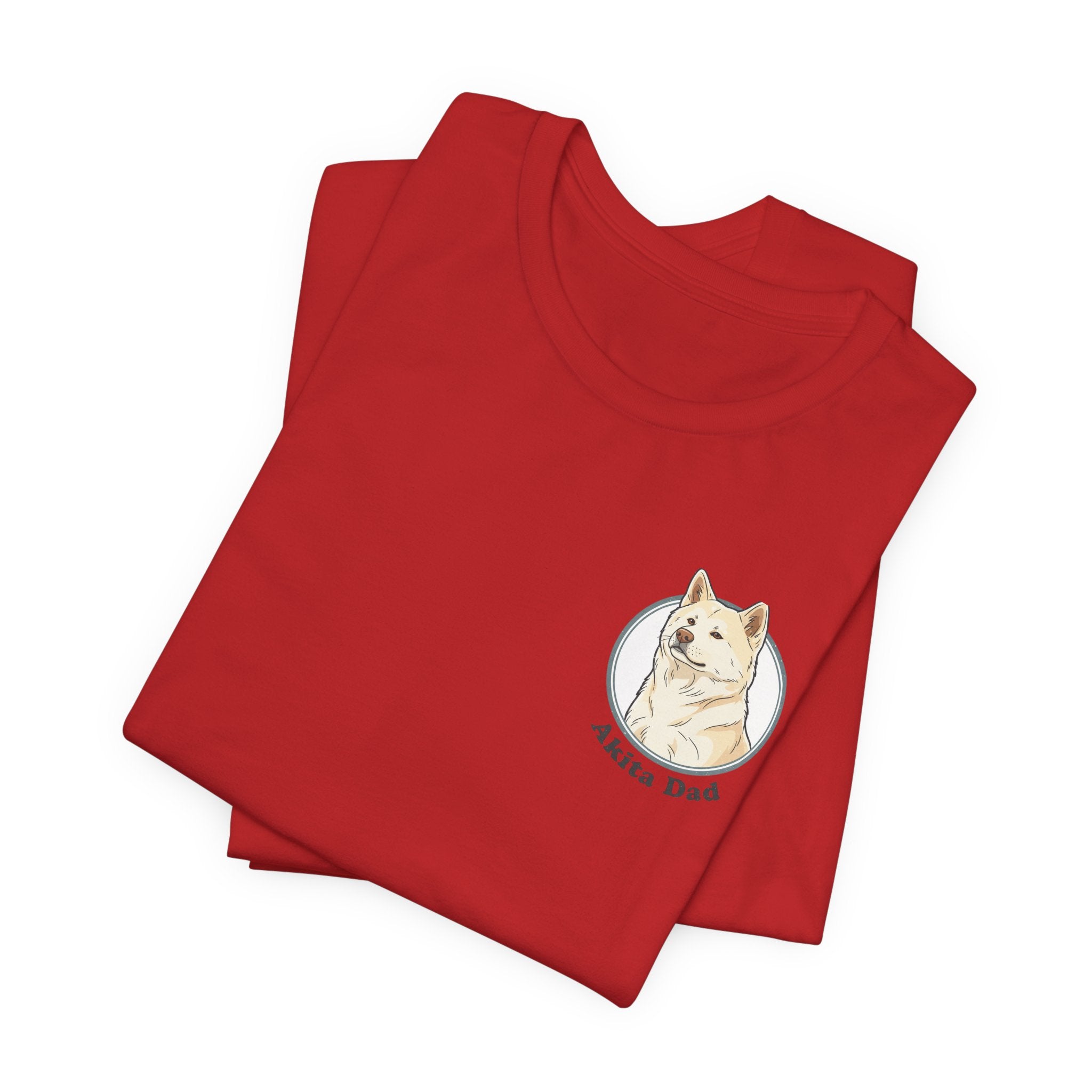 Akita Dad T-Shirt — Cute Akita Dog Graphic Tee for Dog Lovers