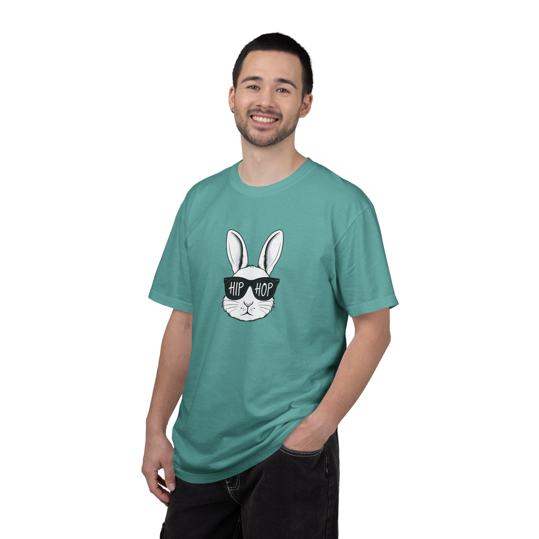 Hip Hop Bunny T-Shirt — Cute Rabbit with Sunglasses Graphic Tee