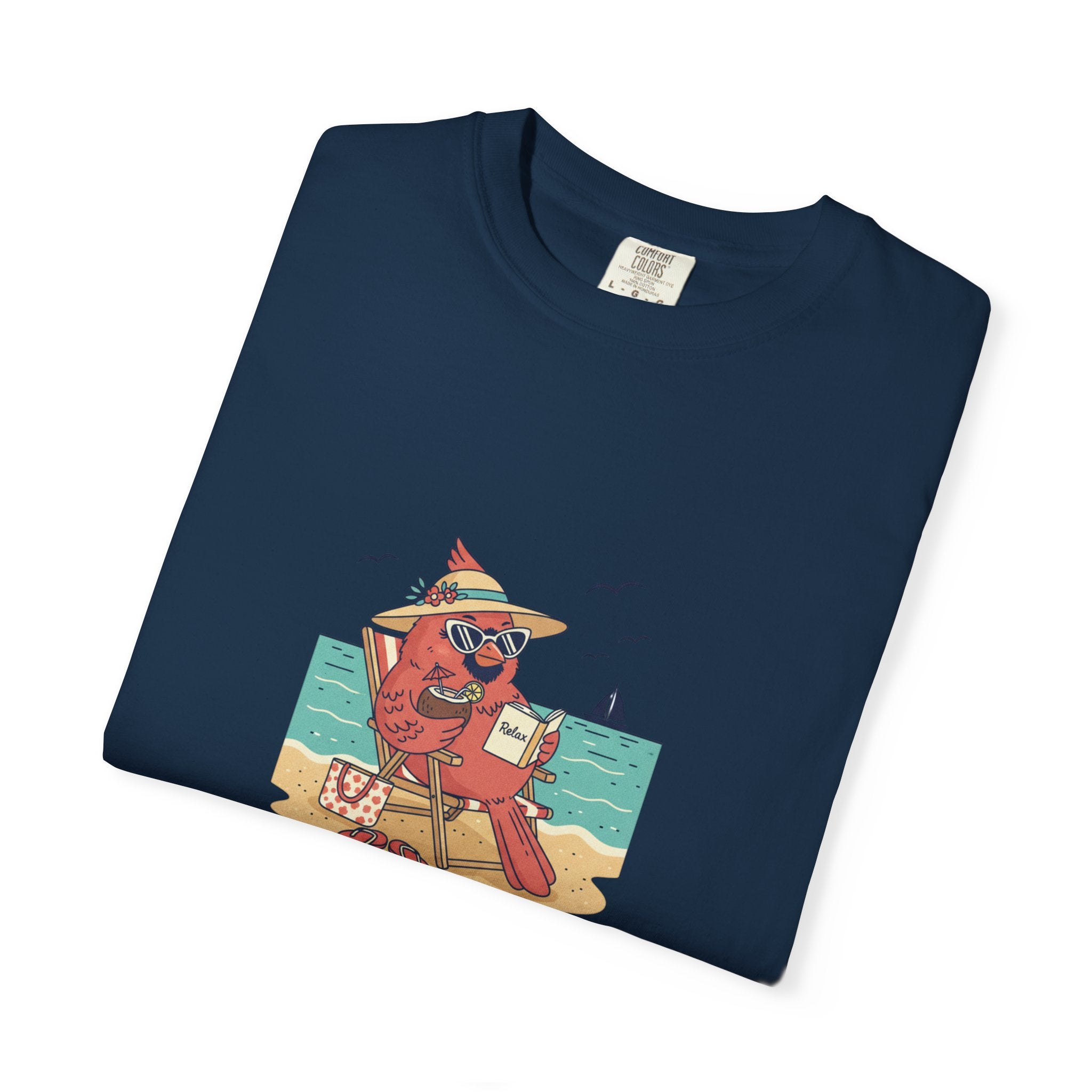 Beach Cardinal Relaxing T-Shirt — Retro Summer Tee