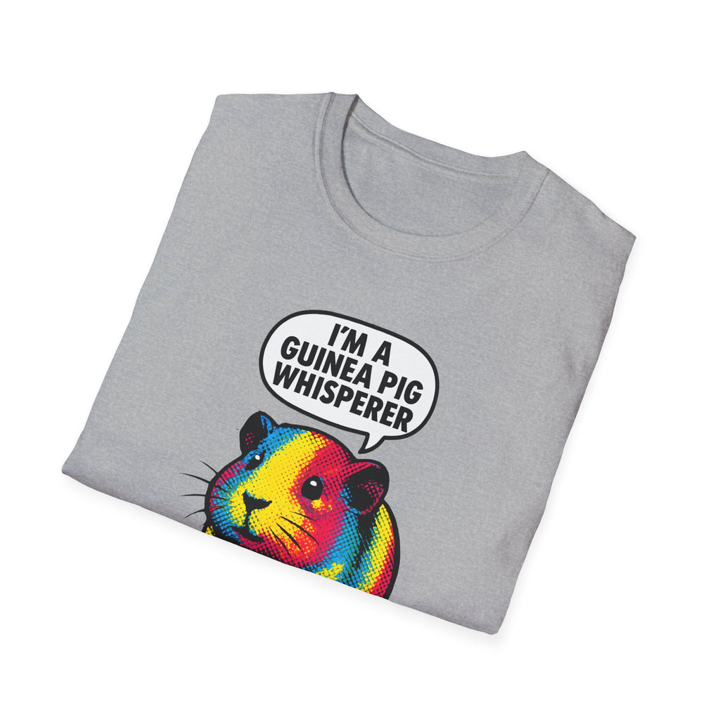 Guinea Pig Whisperer T‑Shirt — Colorful Rainbow Guinea Pig Tee