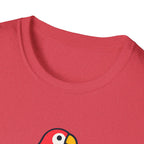 Winging It Parrot T-Shirt — Cute Skateboard Bird Graphic Tee