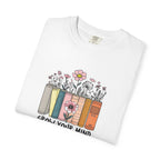 Grow Your Mind Book Stack T-Shirt