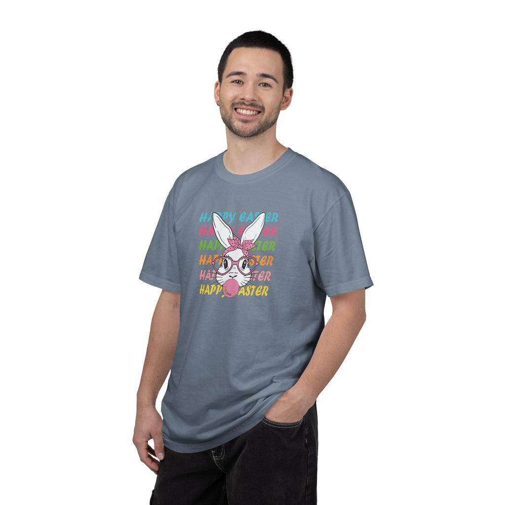 Easter Bunny Glasses T-Shirt — Happy Easter Pastel Graphic Tee