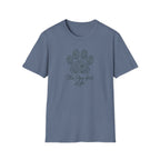 Paw-fect Life T-Shirt — Floral Paw Print Tee for Dog & Cat Lovers
