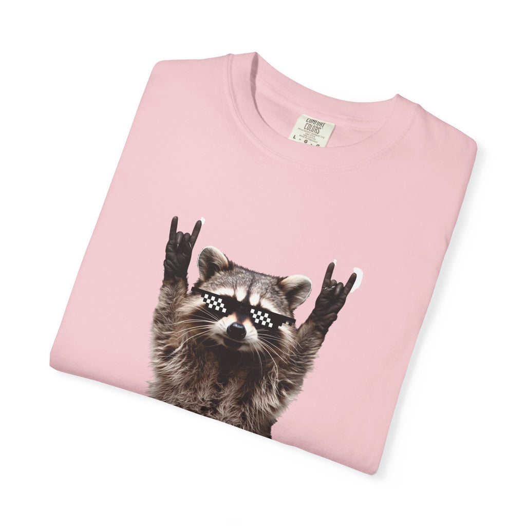 Rock On Raccoon T-Shirt — Cool Sunglasses Graphic Tee